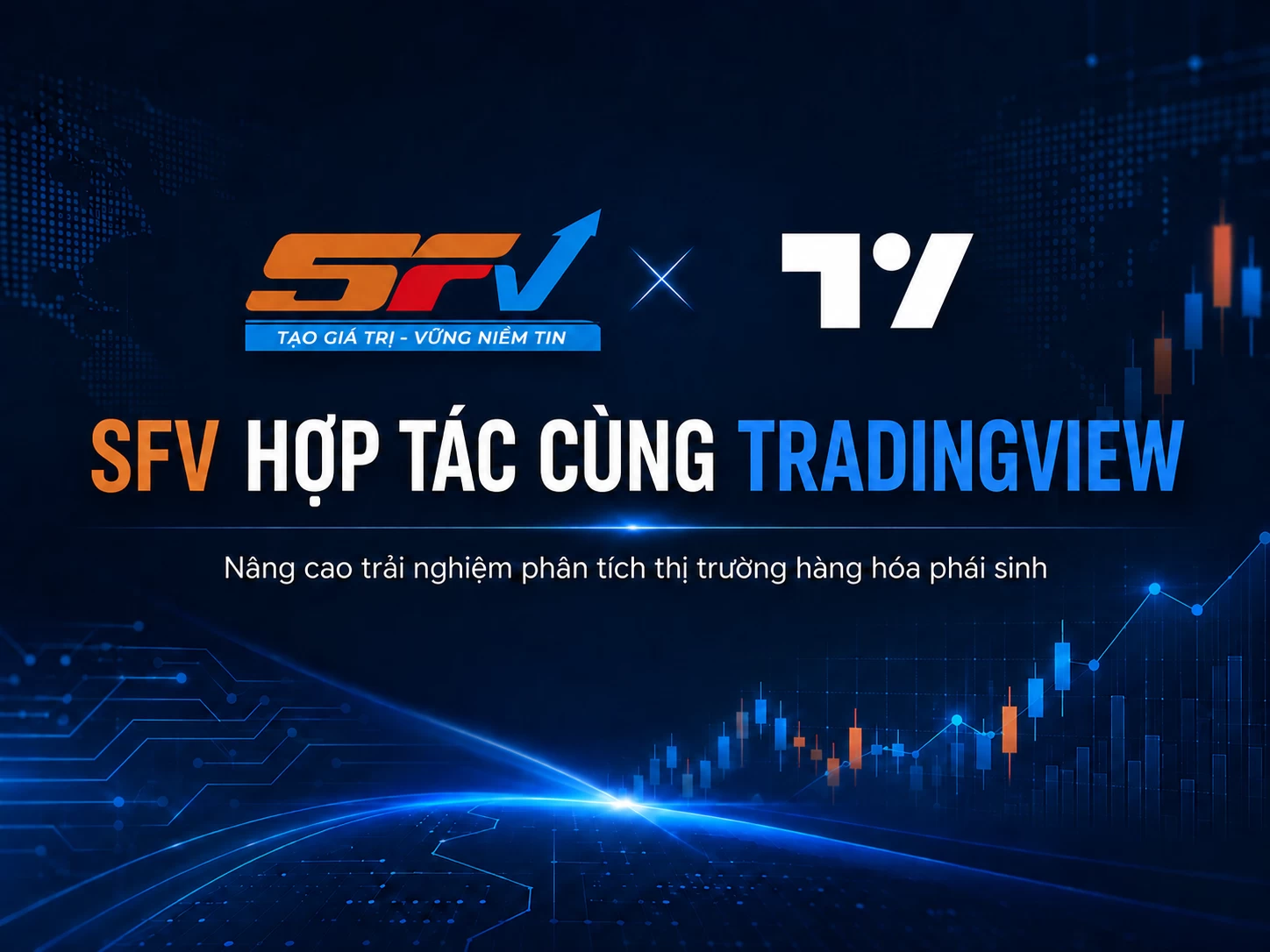 SFV tích hợp biểu đồ TradingView nhằm nâng cao trải nghiệm phân tích thị trường hàng hóa phái sinh
